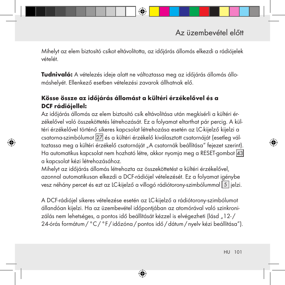 Az üzembevétel előtt | Auriol Z31130 User Manual | Page 101 / 297