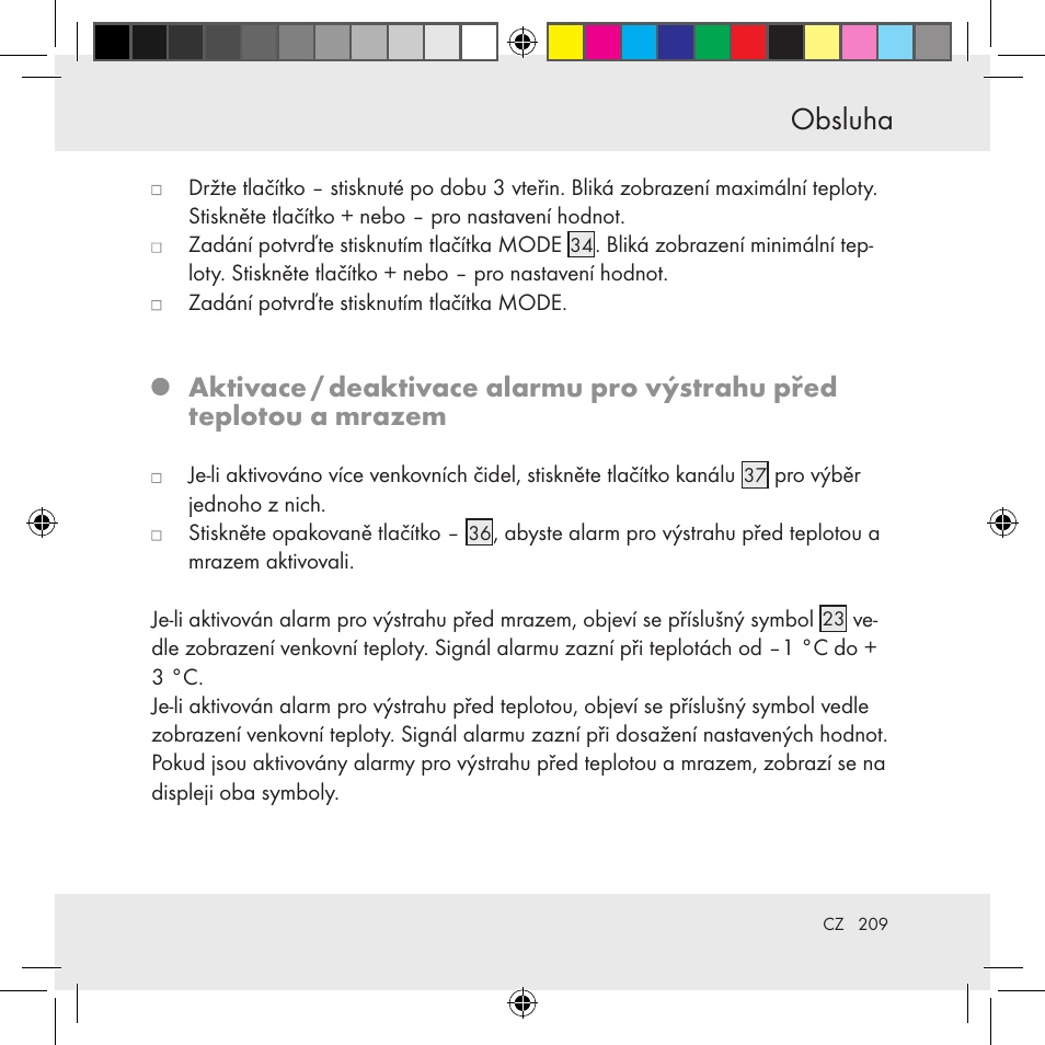 Obsluha | Auriol Z31130 User Manual | Page 209 / 297