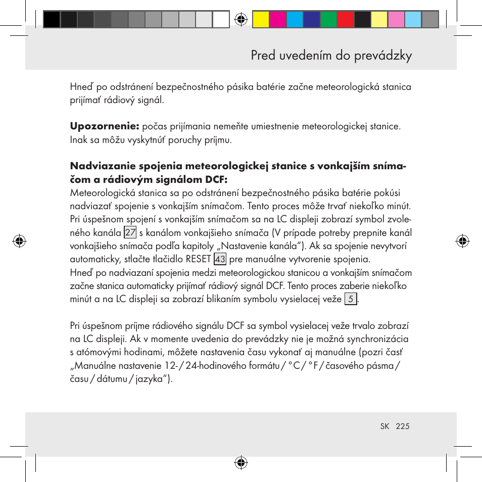 Pred uvedením do prevádzky | Auriol Z31130 User Manual | Page 225 / 297