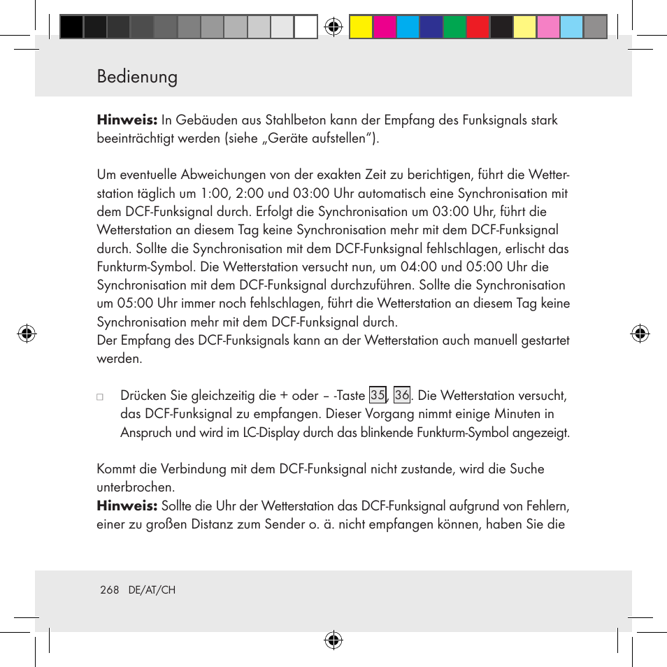 Bedienung | Auriol Z31130 User Manual | Page 268 / 297