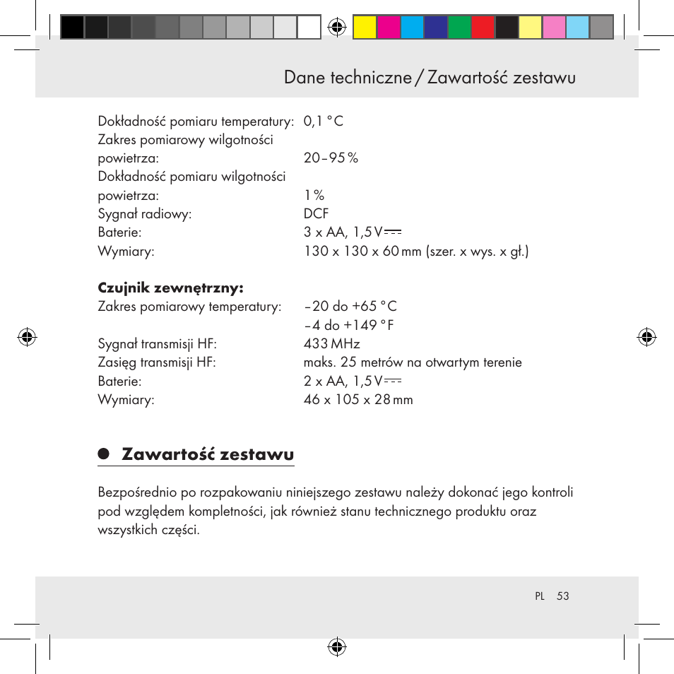 Zawartość zestawu | Auriol Z31130 User Manual | Page 53 / 297