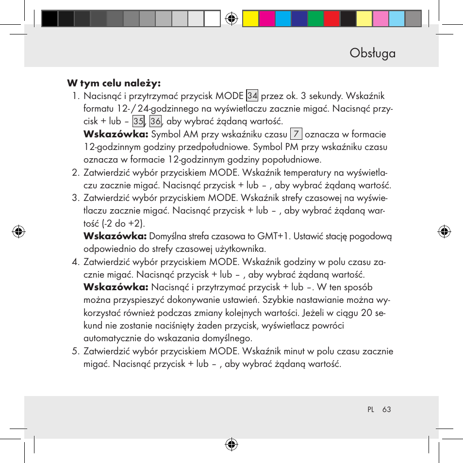 Obsługa | Auriol Z31130 User Manual | Page 63 / 297