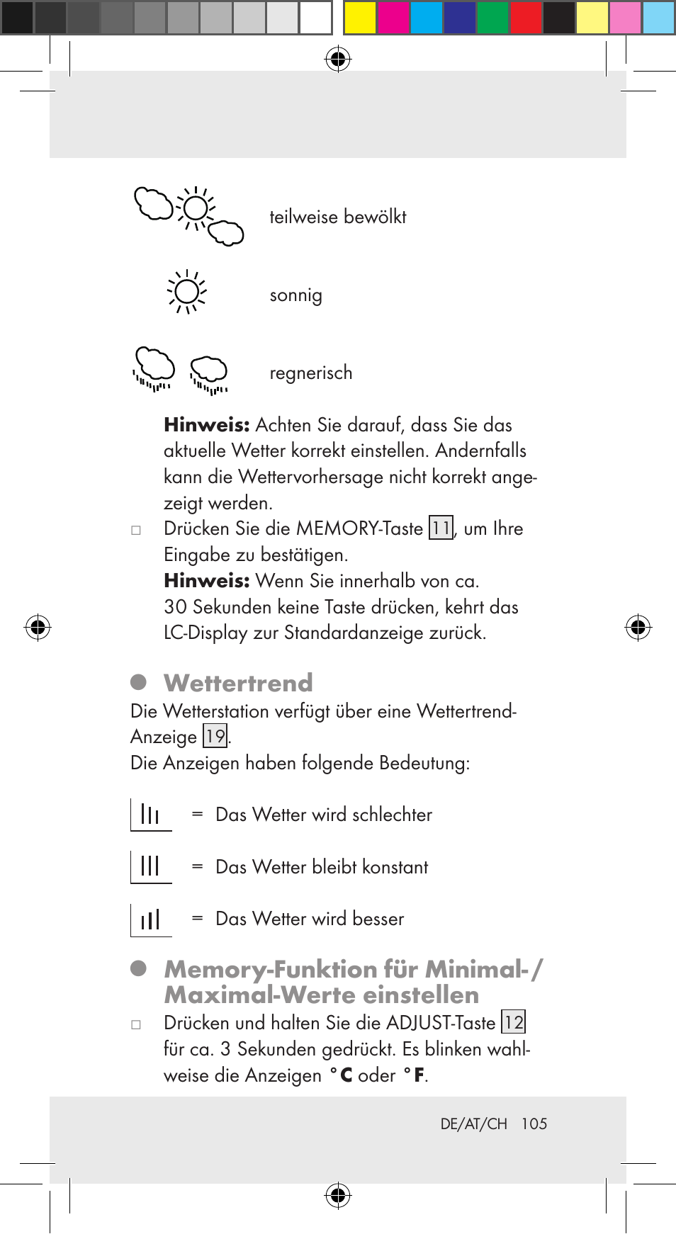 Wettertrend | Auriol Z29962C User Manual | Page 105 / 112