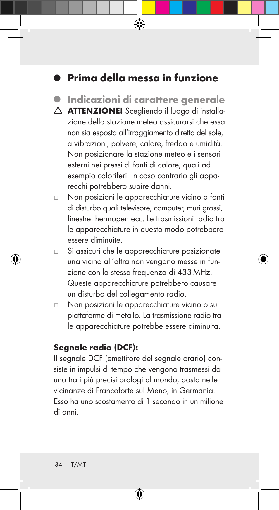 Prima della messa in funzione, Indicazioni di carattere generale | Auriol Z29962C User Manual | Page 34 / 112