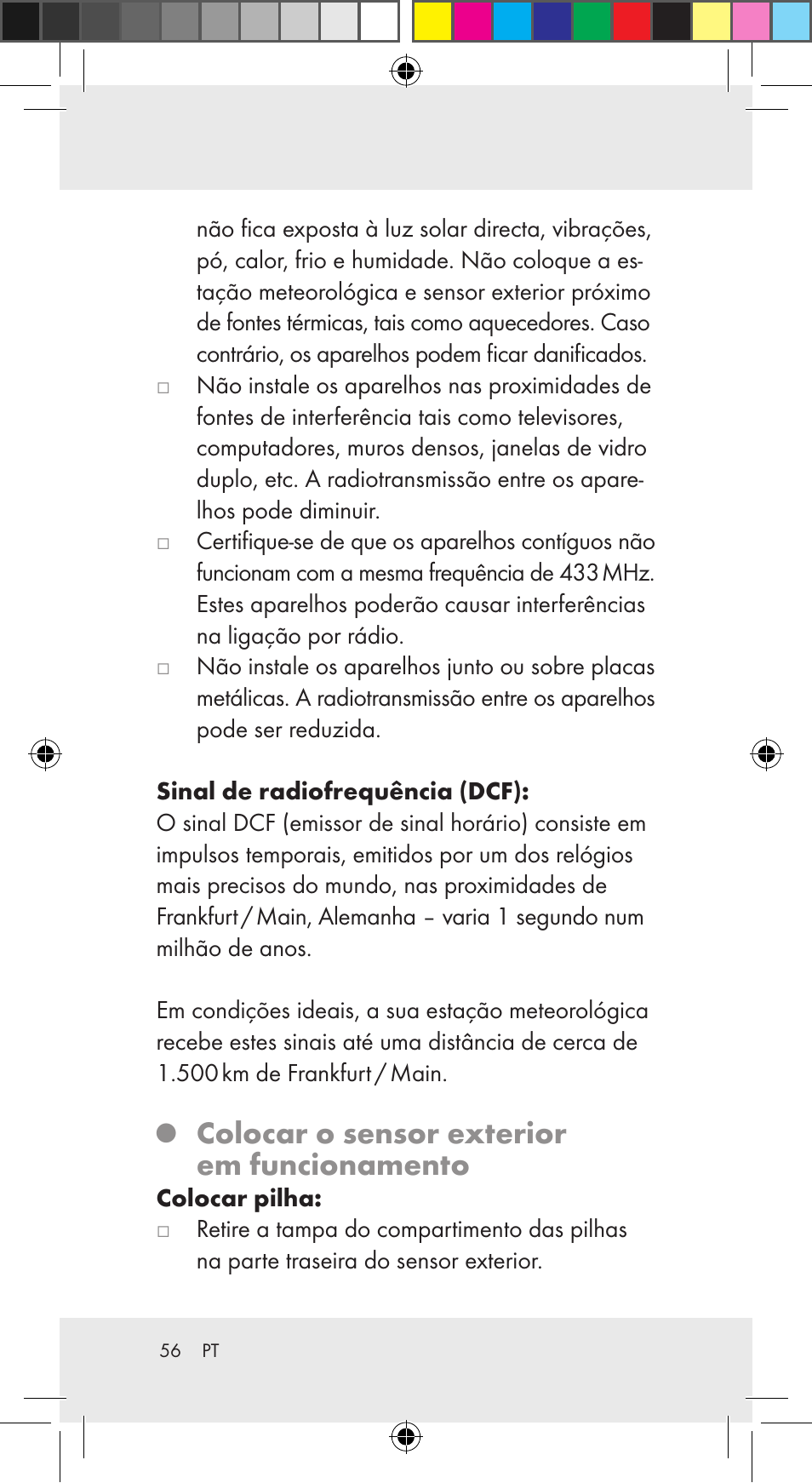 Colocar o sensor exterior em funcionamento | Auriol Z29962C User Manual | Page 56 / 112