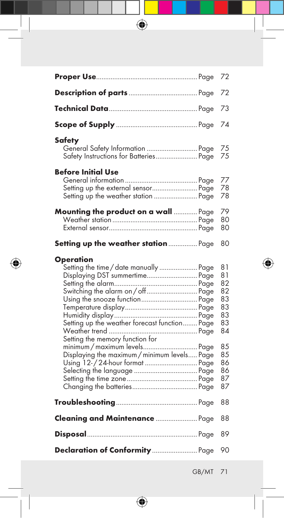 Auriol Z29962C User Manual | Page 71 / 112