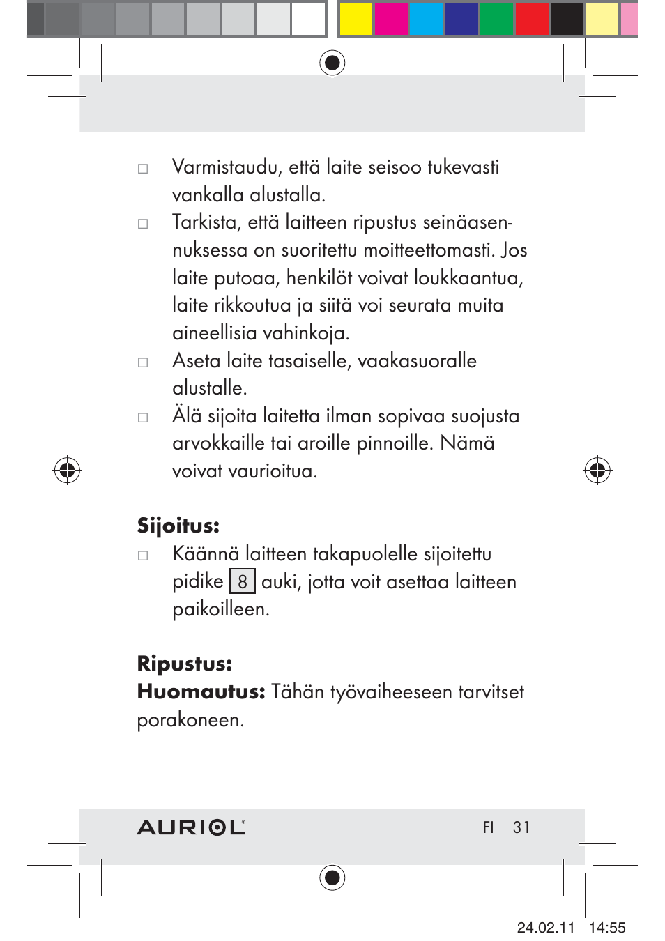 Auriol H4286A_B User Manual | Page 33 / 75