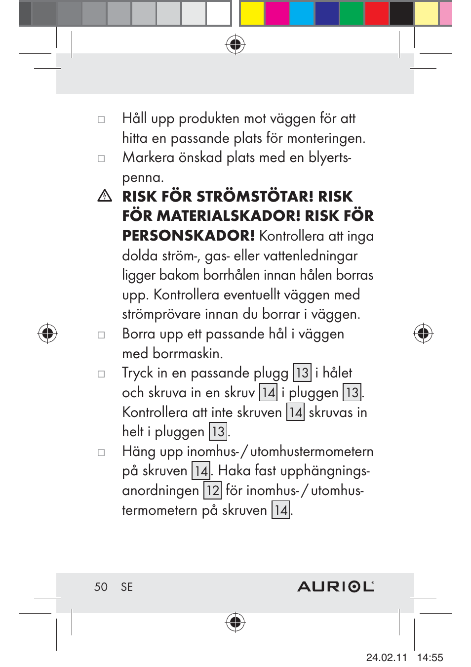 Auriol H4286A_B User Manual | Page 52 / 75