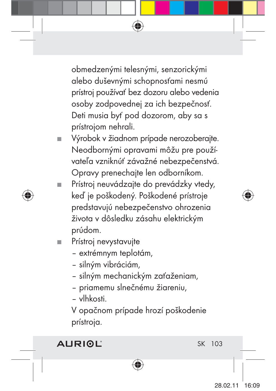 Auriol H4286A_B User Manual | Page 105 / 117