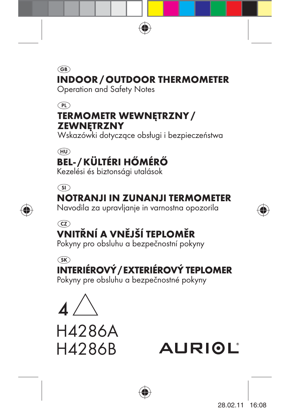 Auriol H4286A_B User Manual | Page 2 / 117
