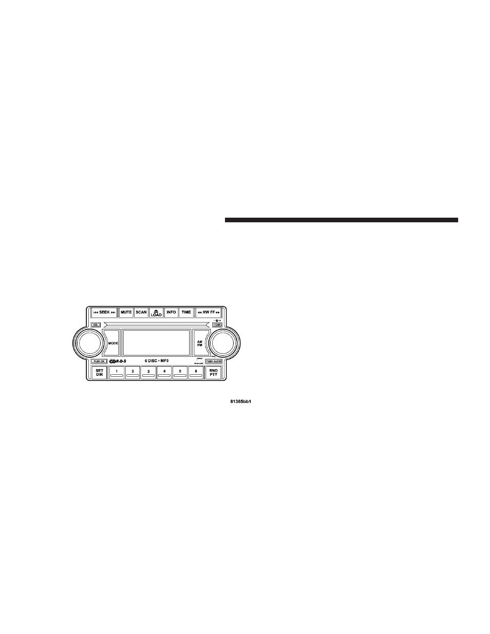 Operating instructions - radio mode, Sales code raq – am/fm/cd (6-disc) radio | Dodge 2008 Ram 2500  PowerWagon User Manual | Page 200 / 504