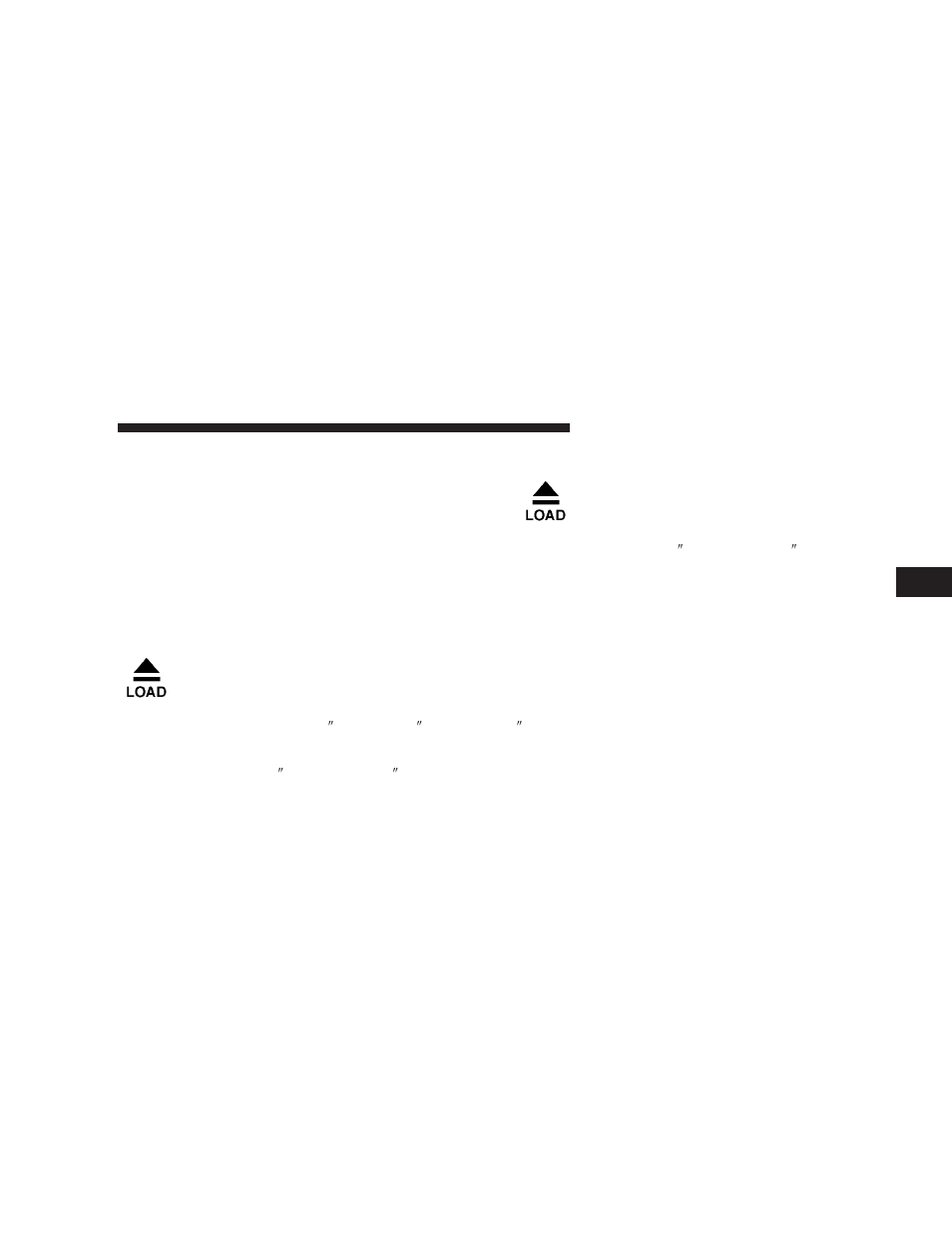 Load/eject button (cd mode for mp3 play), Operation instructions - (cd mode for mp3, Audio play) | Dodge 2008 Ram 2500  PowerWagon User Manual | Page 211 / 504