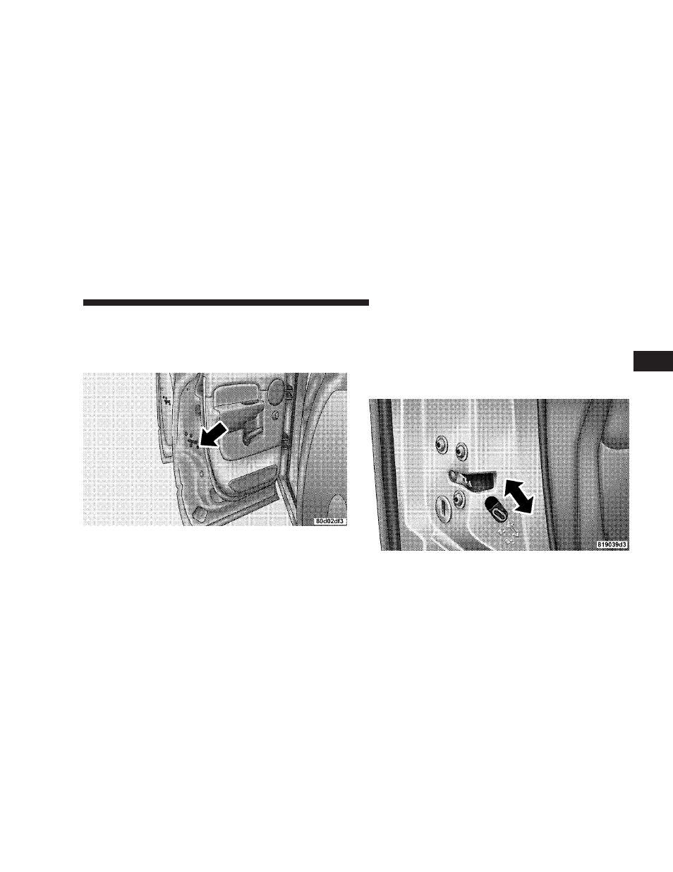 Child protection door lock | Dodge 2008 Ram 2500  PowerWagon User Manual | Page 31 / 504