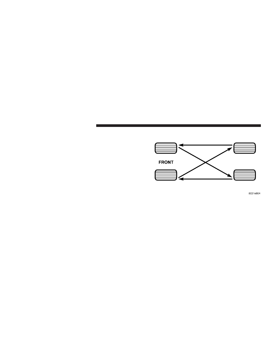 Tire rotation recommendations | Dodge 2008 Ram 2500  PowerWagon User Manual | Page 346 / 504