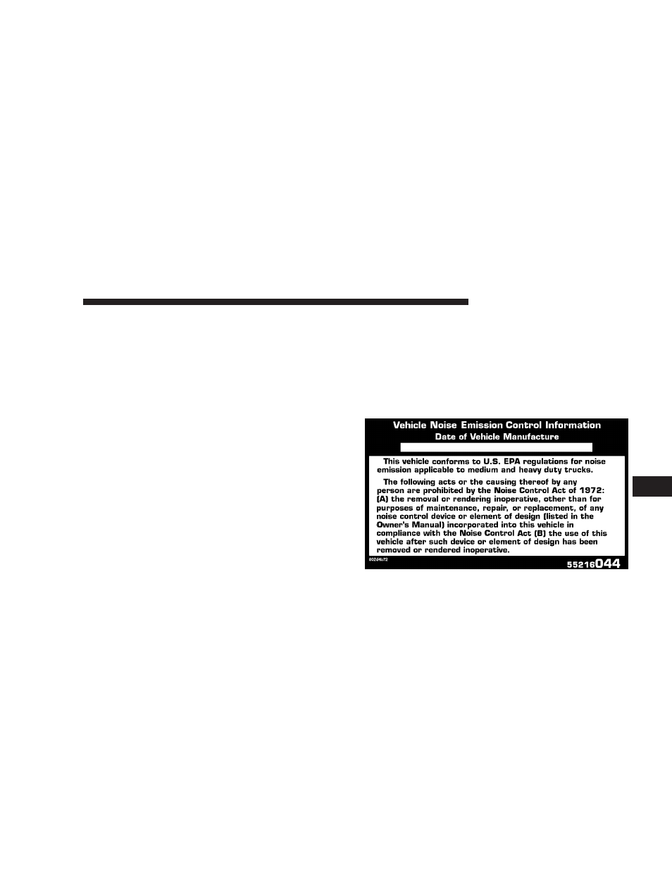 Front wheel bearings, Noise control system required maintenance, Warranty | Dodge 2008 Ram 2500  PowerWagon User Manual | Page 439 / 504