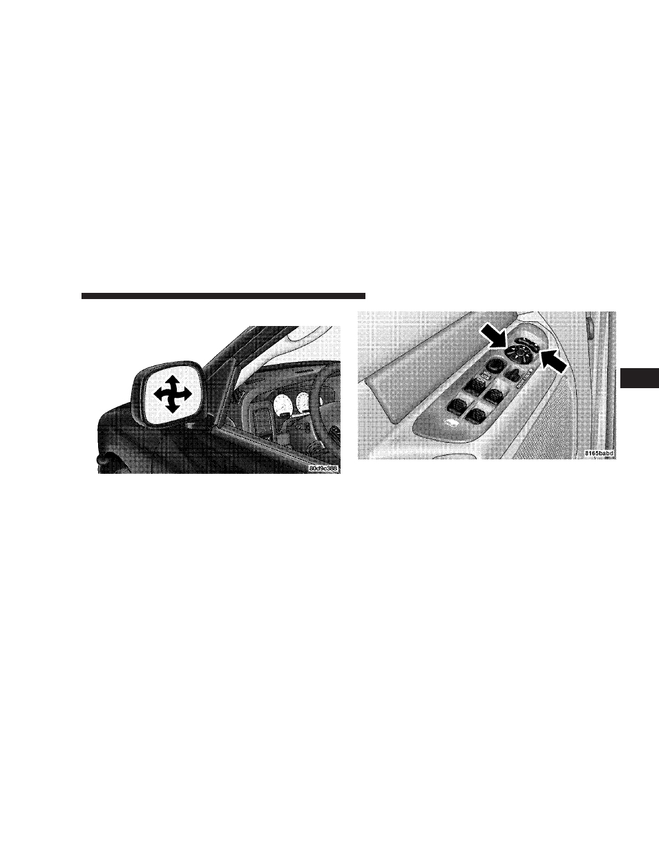 Electronic power mirrors - if equipped, Electronic power mirrors – if equipped | Dodge 2008 Ram 2500  PowerWagon User Manual | Page 91 / 504