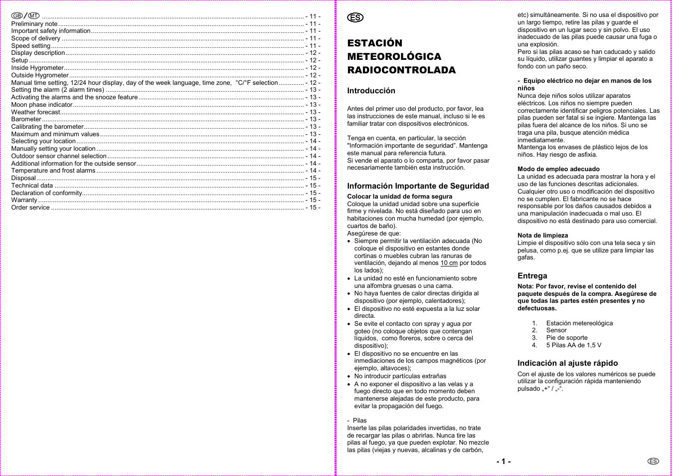 Auriol 4-LD3091 User Manual | Page 2 / 12