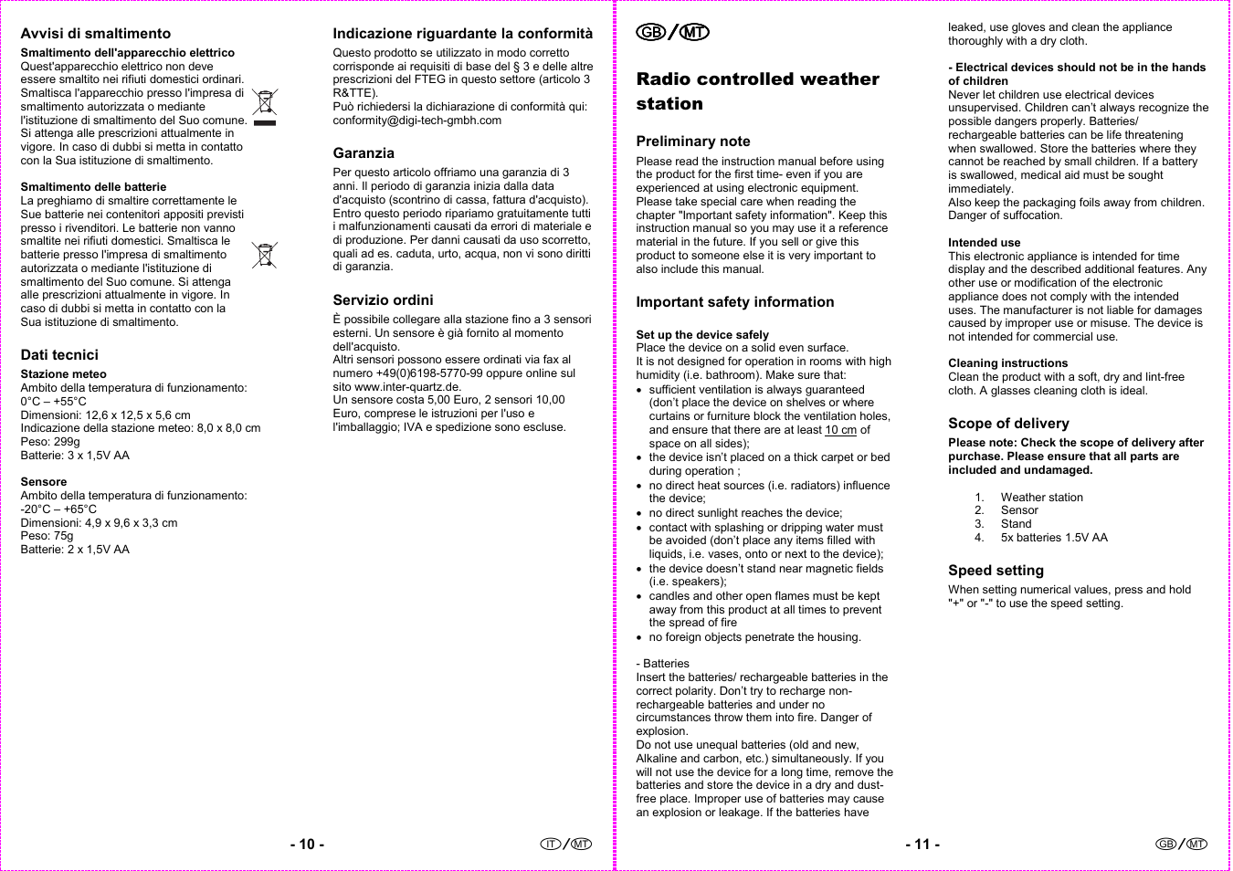 Auriol 4-LD3091 User Manual | Page 7 / 12