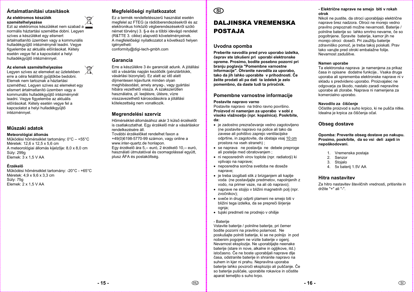 Auriol 4-LD3091 User Manual | Page 10 / 20