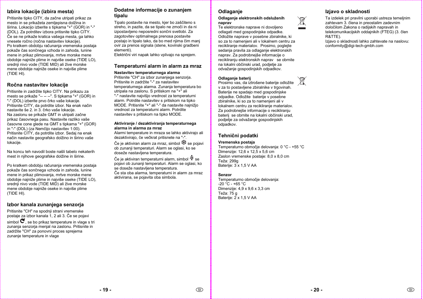 Auriol 4-LD3091 User Manual | Page 12 / 20