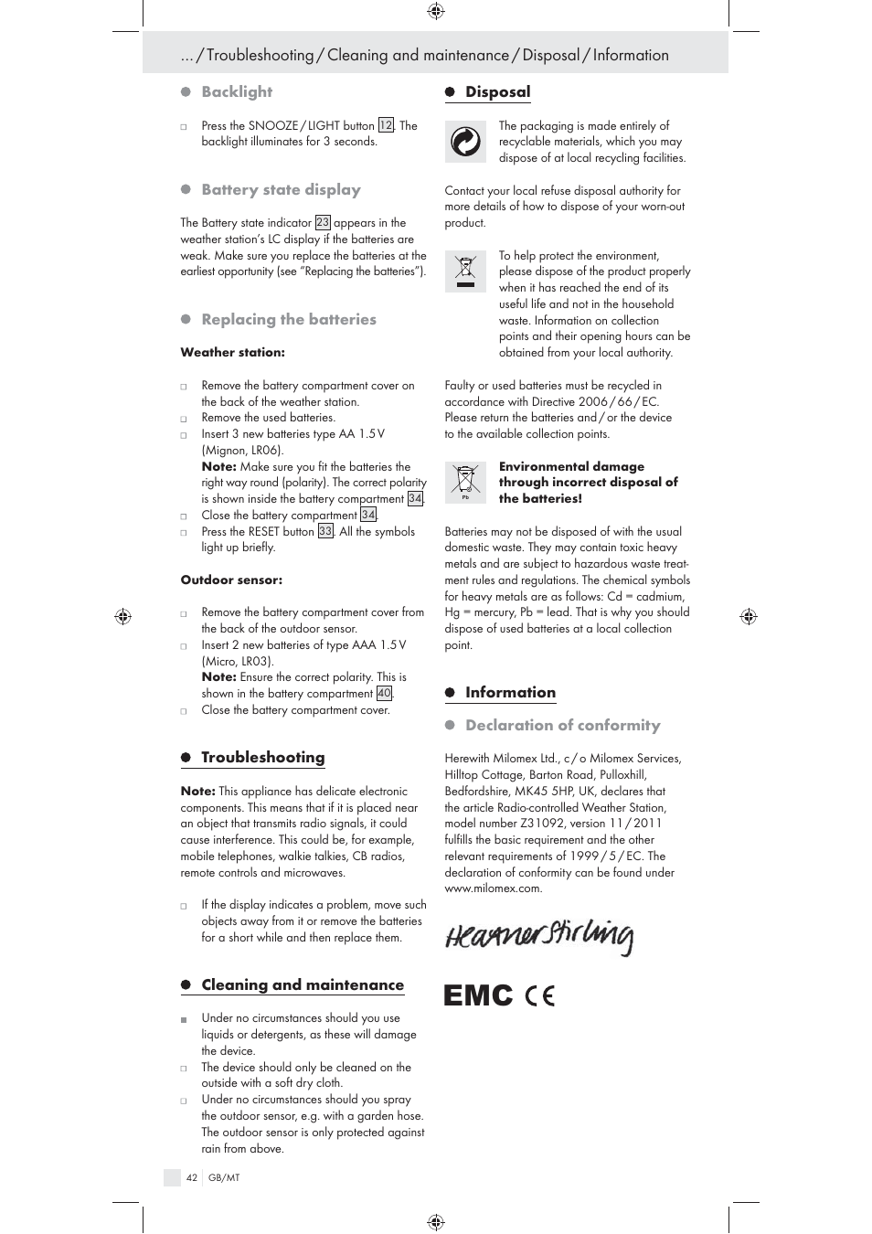 Auriol Z31092 User Manual | Page 42 / 53