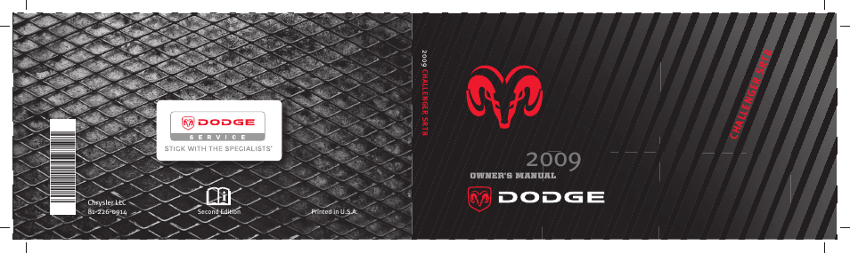 Dodge 2009 Challenger SRT8 User Manual | 440 pages