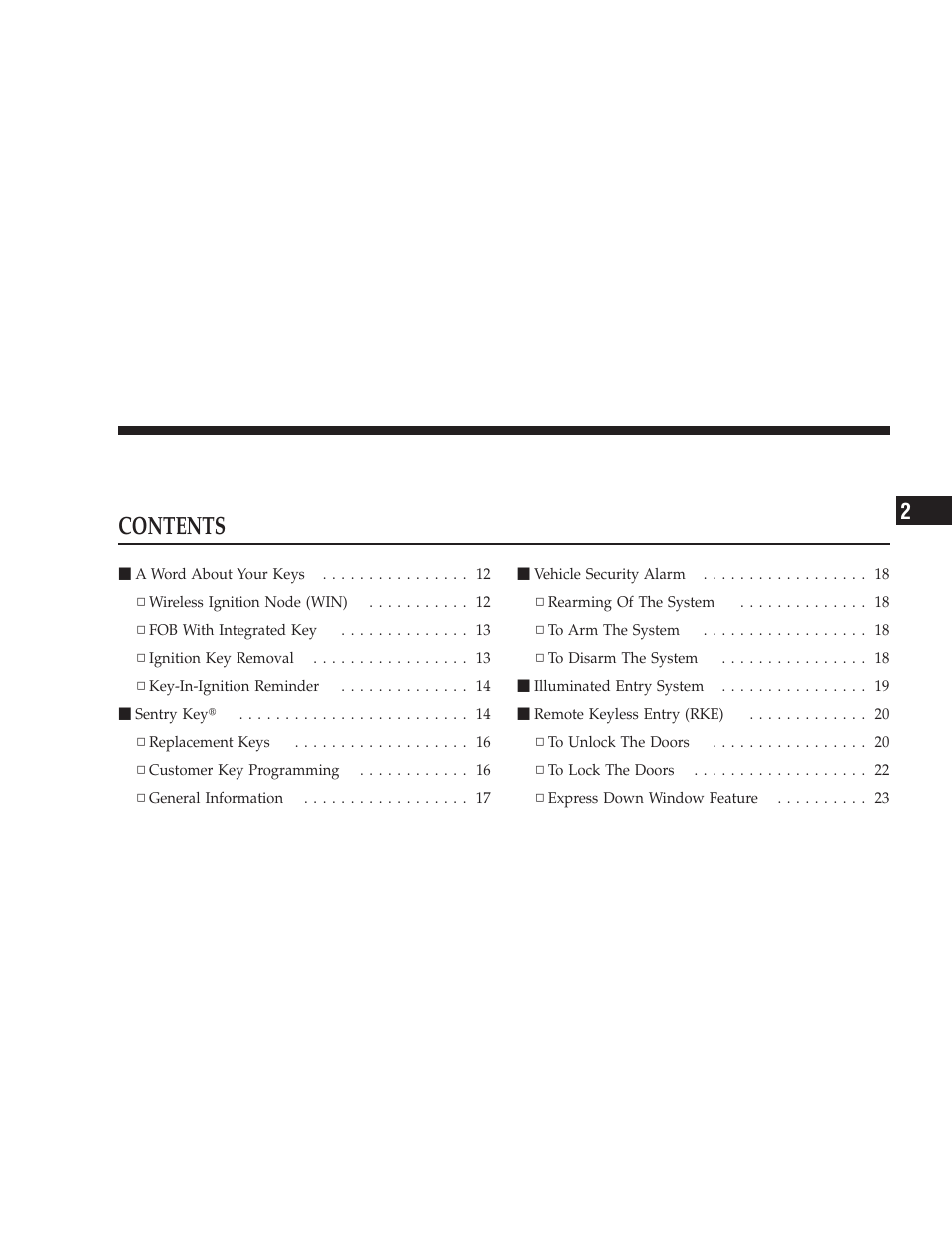 Dodge 2009 Challenger SRT8 User Manual | Page 11 / 440