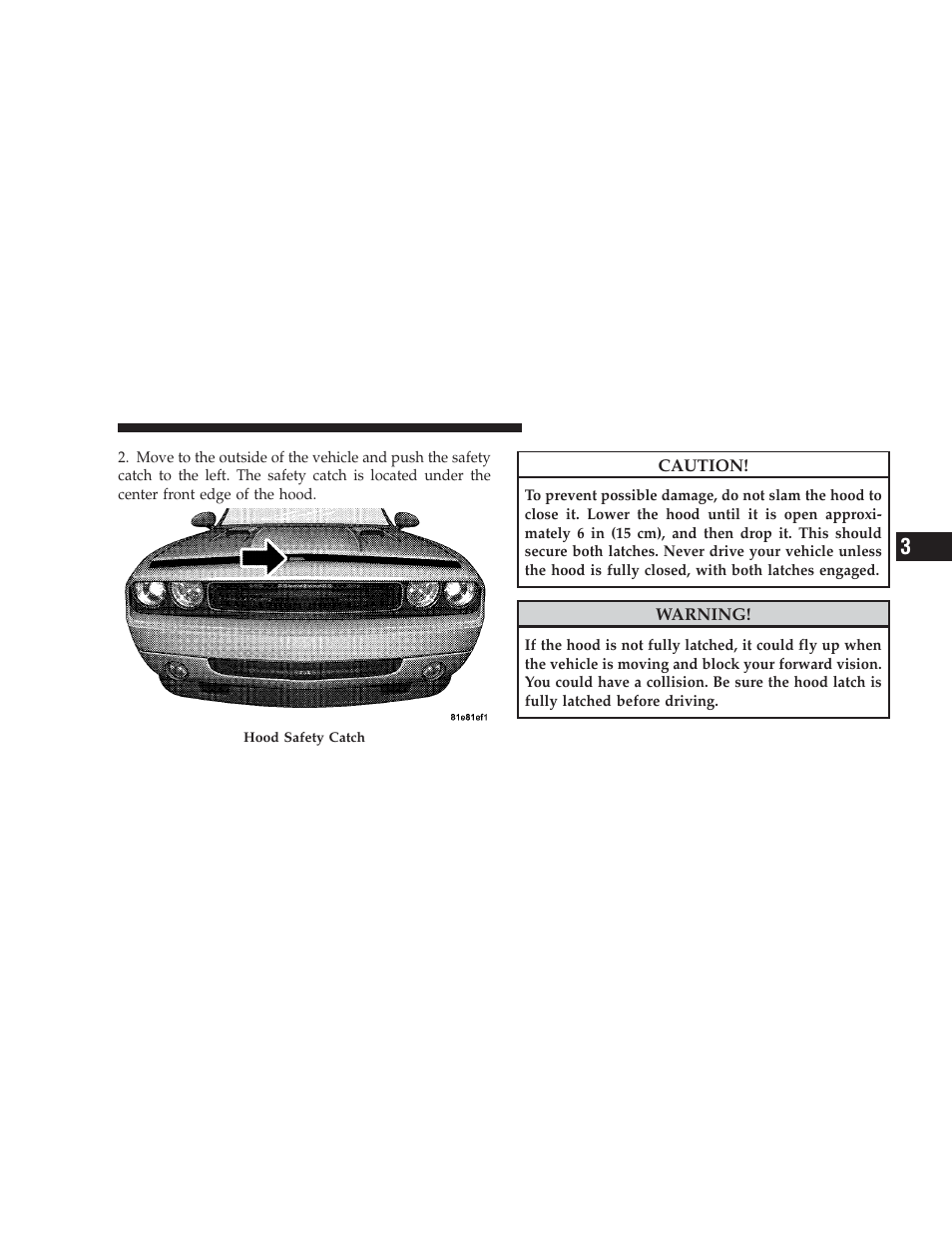 Dodge 2009 Challenger SRT8 User Manual | Page 121 / 440