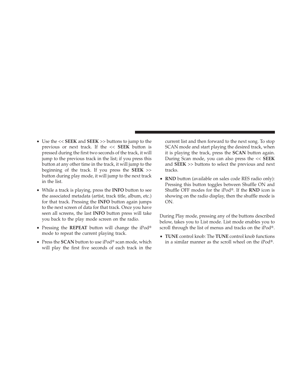 List or browse mode | Dodge 2009 Challenger SRT8 User Manual | Page 222 / 440