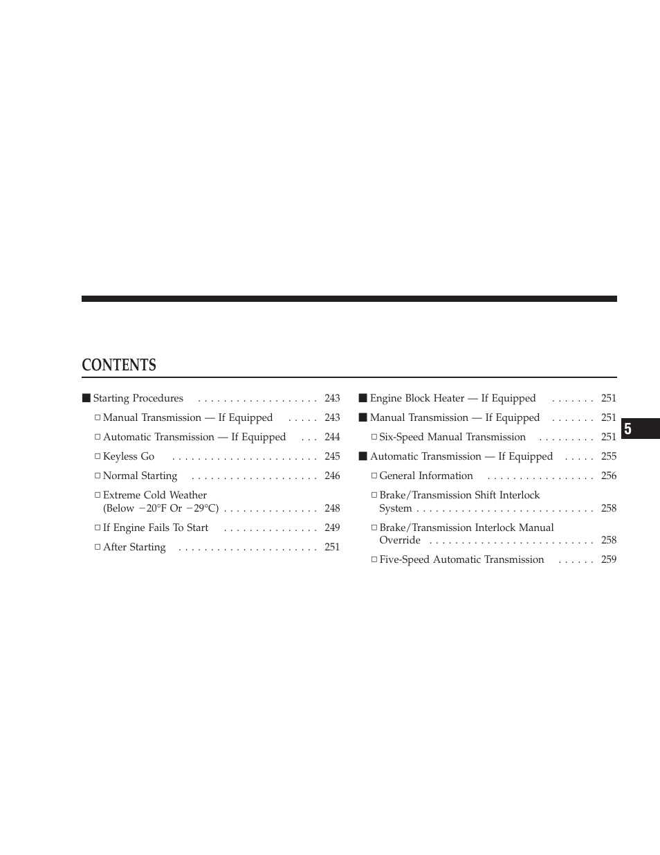 Dodge 2009 Challenger SRT8 User Manual | Page 241 / 440