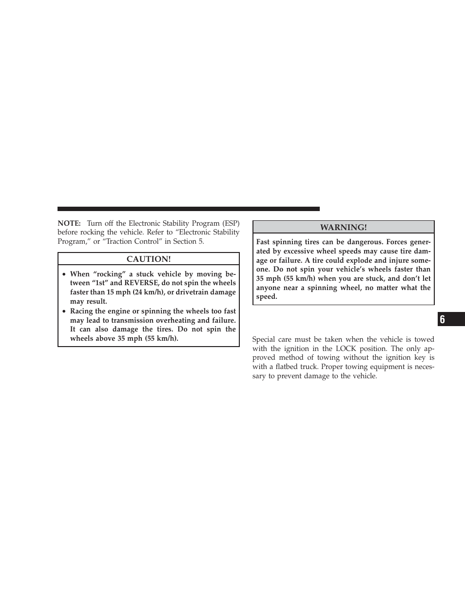Towing a disabled vehicle, Without the ignition key | Dodge 2009 Challenger SRT8 User Manual | Page 333 / 440