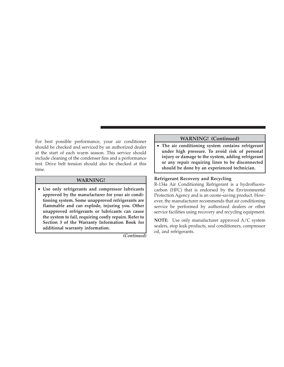 Air conditioner maintenance | Dodge 2009 Challenger SRT8 User Manual | Page 350 / 440