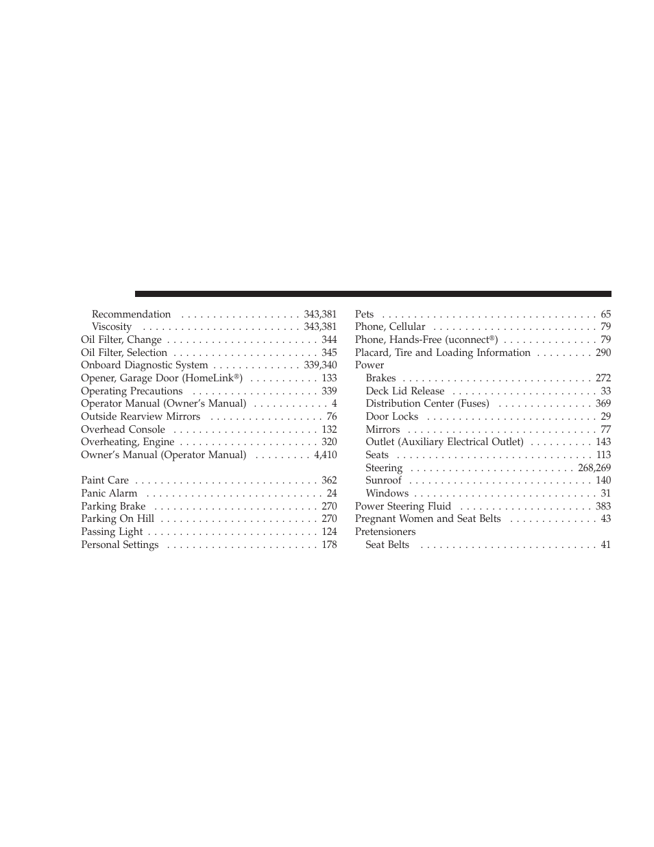 Dodge 2009 Challenger SRT8 User Manual | Page 430 / 440