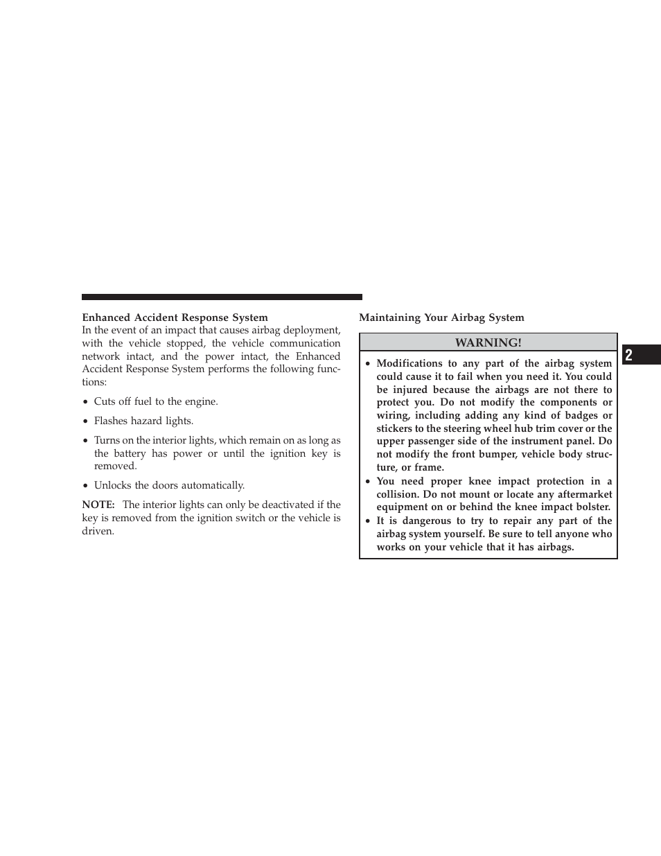 Dodge 2009 Challenger SRT8 User Manual | Page 55 / 440