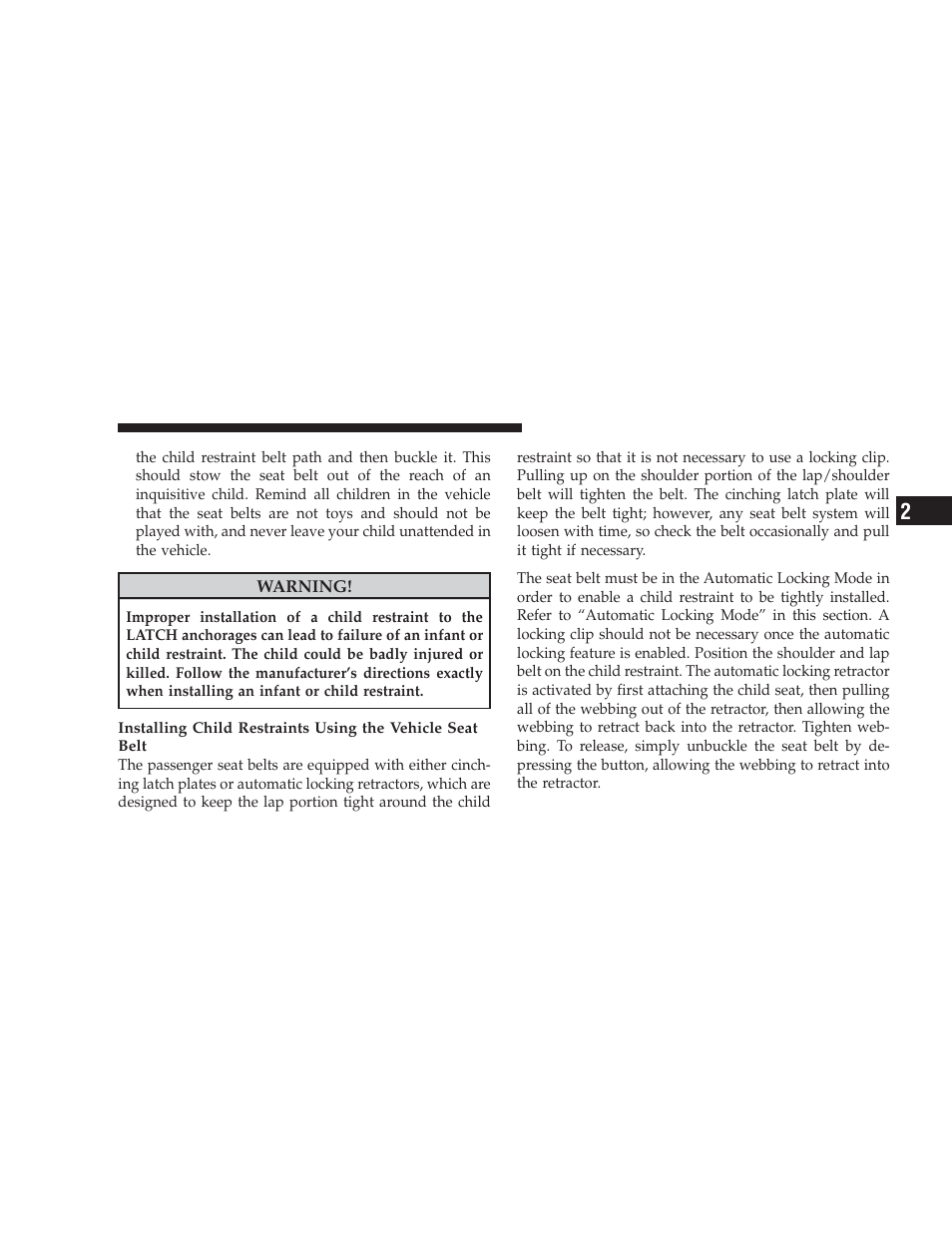 Dodge 2009 Challenger SRT8 User Manual | Page 65 / 440