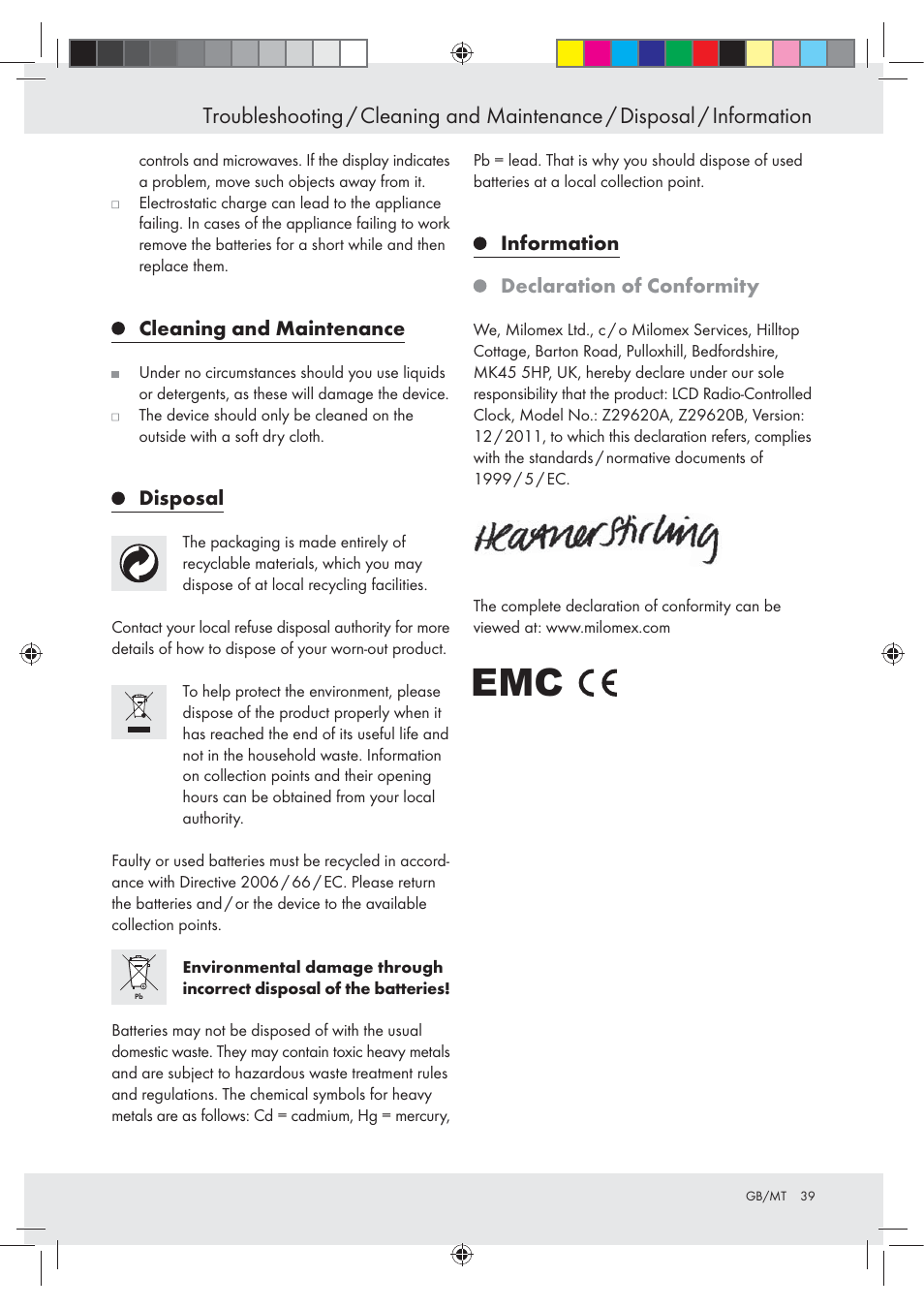 Auriol Z29620A_B User Manual | Page 39 / 49