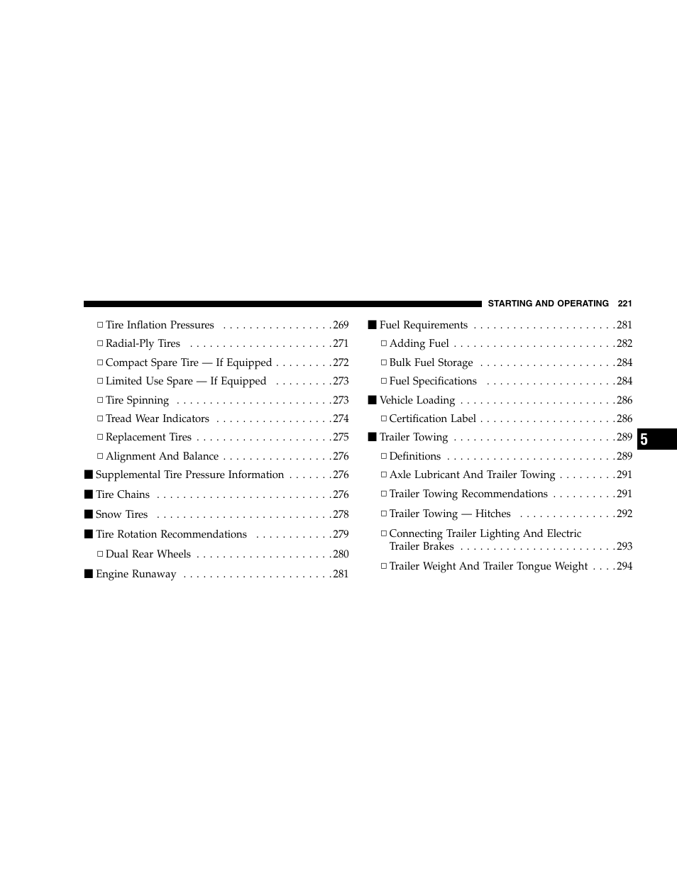 Dodge 2005  Ram Pickup 3500 User Manual | Page 221 / 448