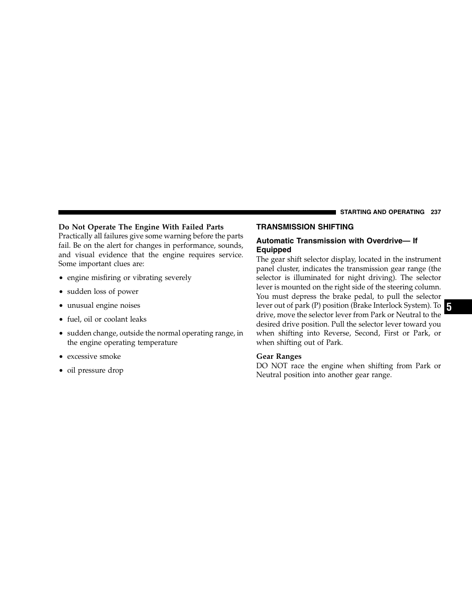 Dodge 2005  Ram Pickup 3500 User Manual | Page 237 / 448