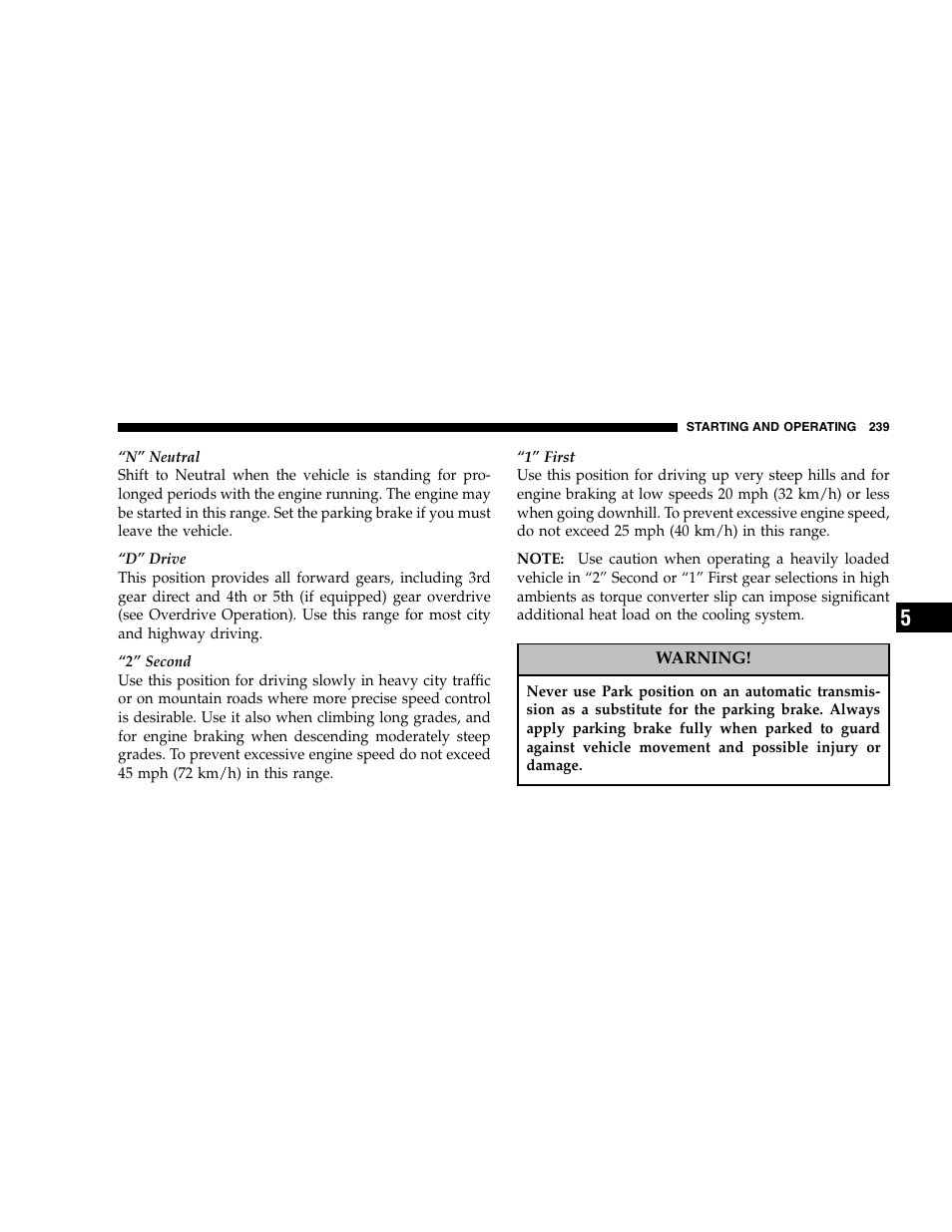 Dodge 2005  Ram Pickup 3500 User Manual | Page 239 / 448