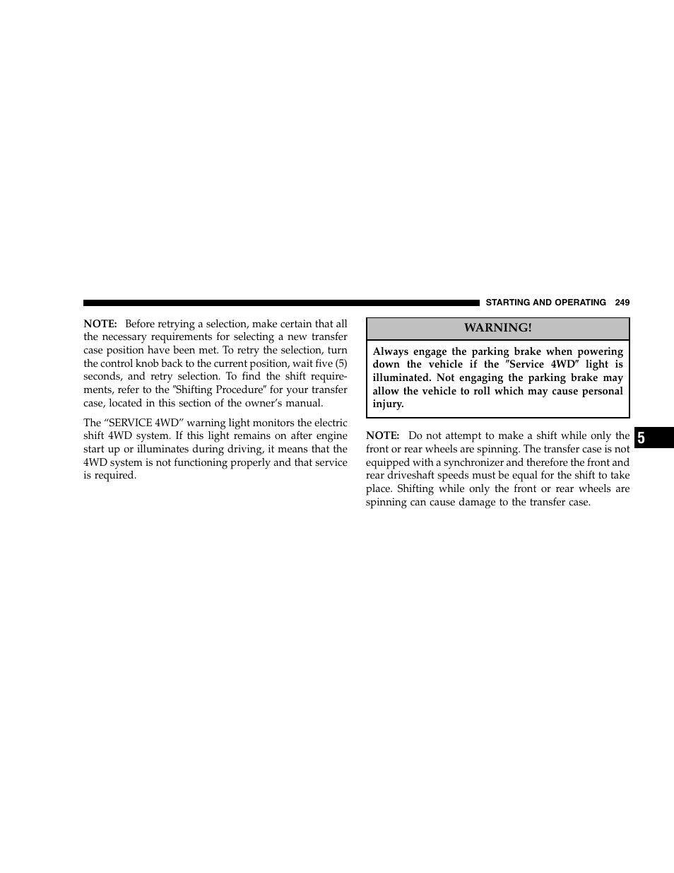Dodge 2005  Ram Pickup 3500 User Manual | Page 249 / 448