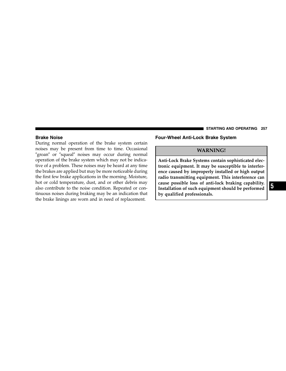 Dodge 2005  Ram Pickup 3500 User Manual | Page 257 / 448