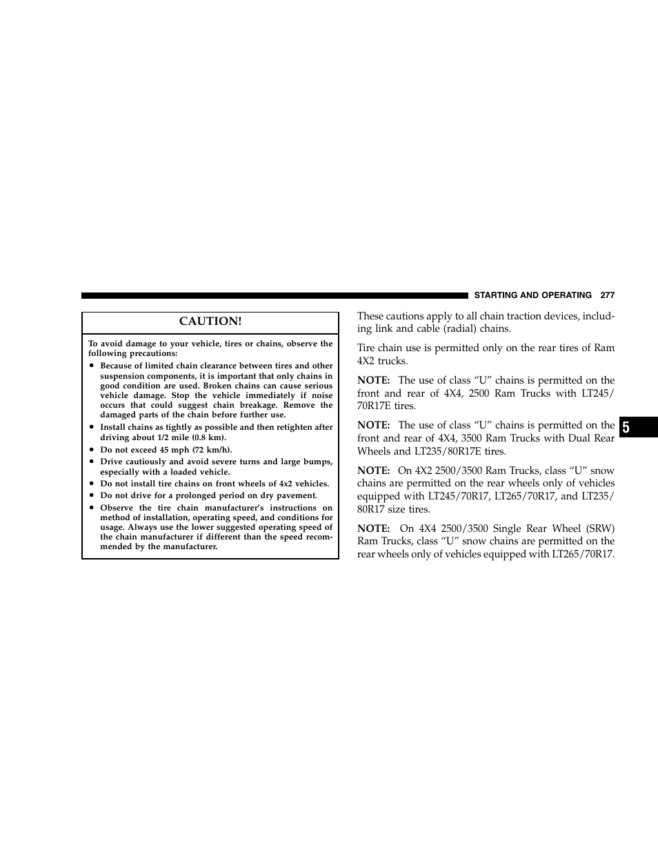 Dodge 2005  Ram Pickup 3500 User Manual | Page 277 / 448
