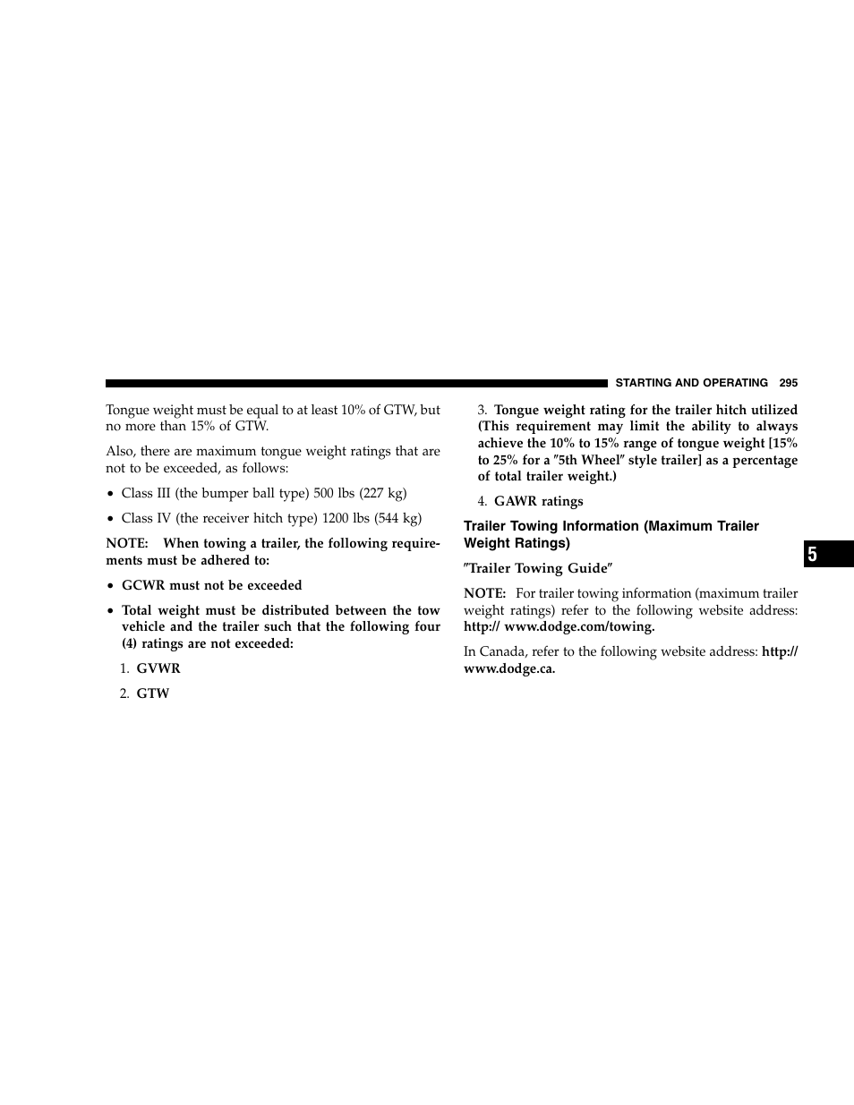 Dodge 2005  Ram Pickup 3500 User Manual | Page 295 / 448