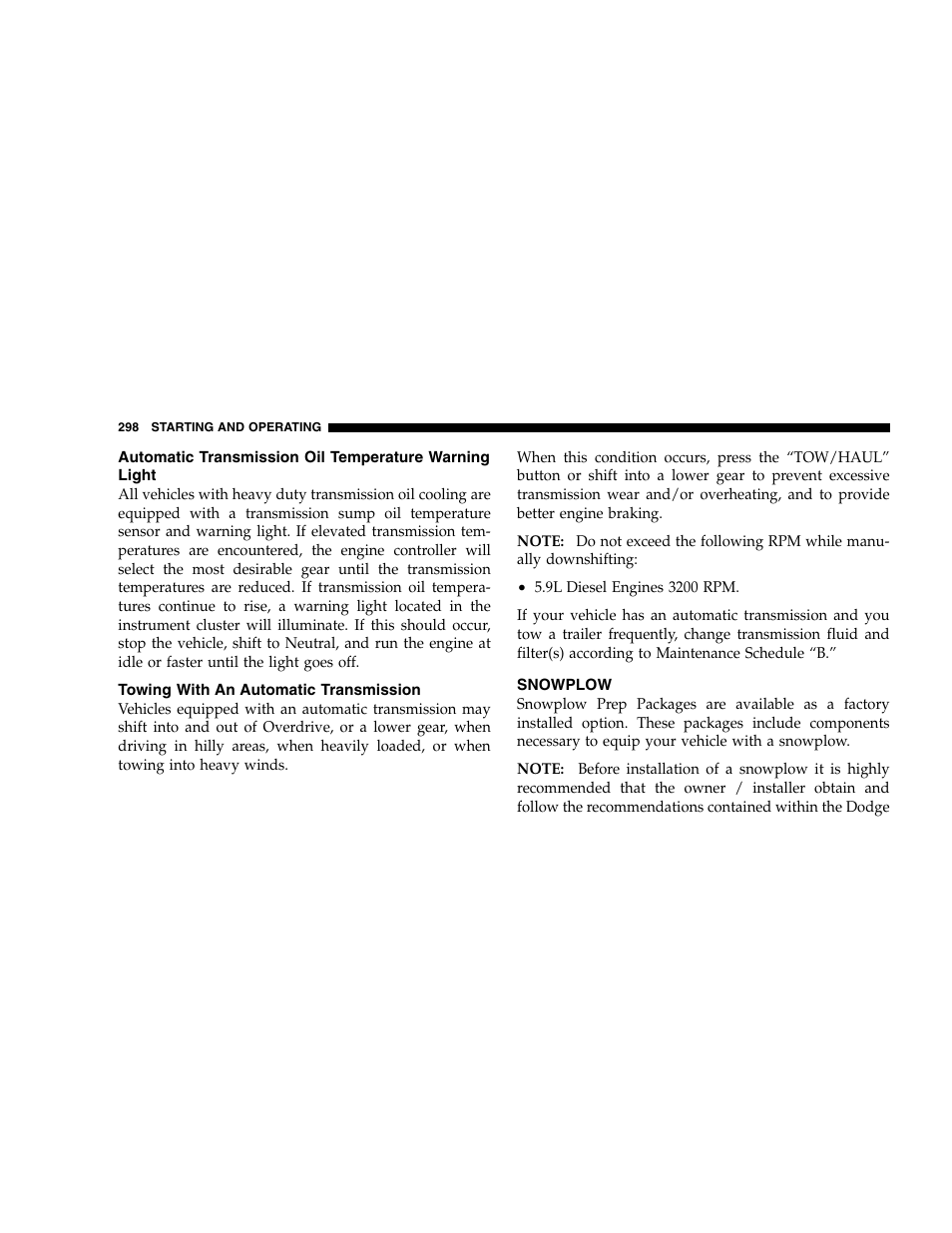 Dodge 2005  Ram Pickup 3500 User Manual | Page 298 / 448