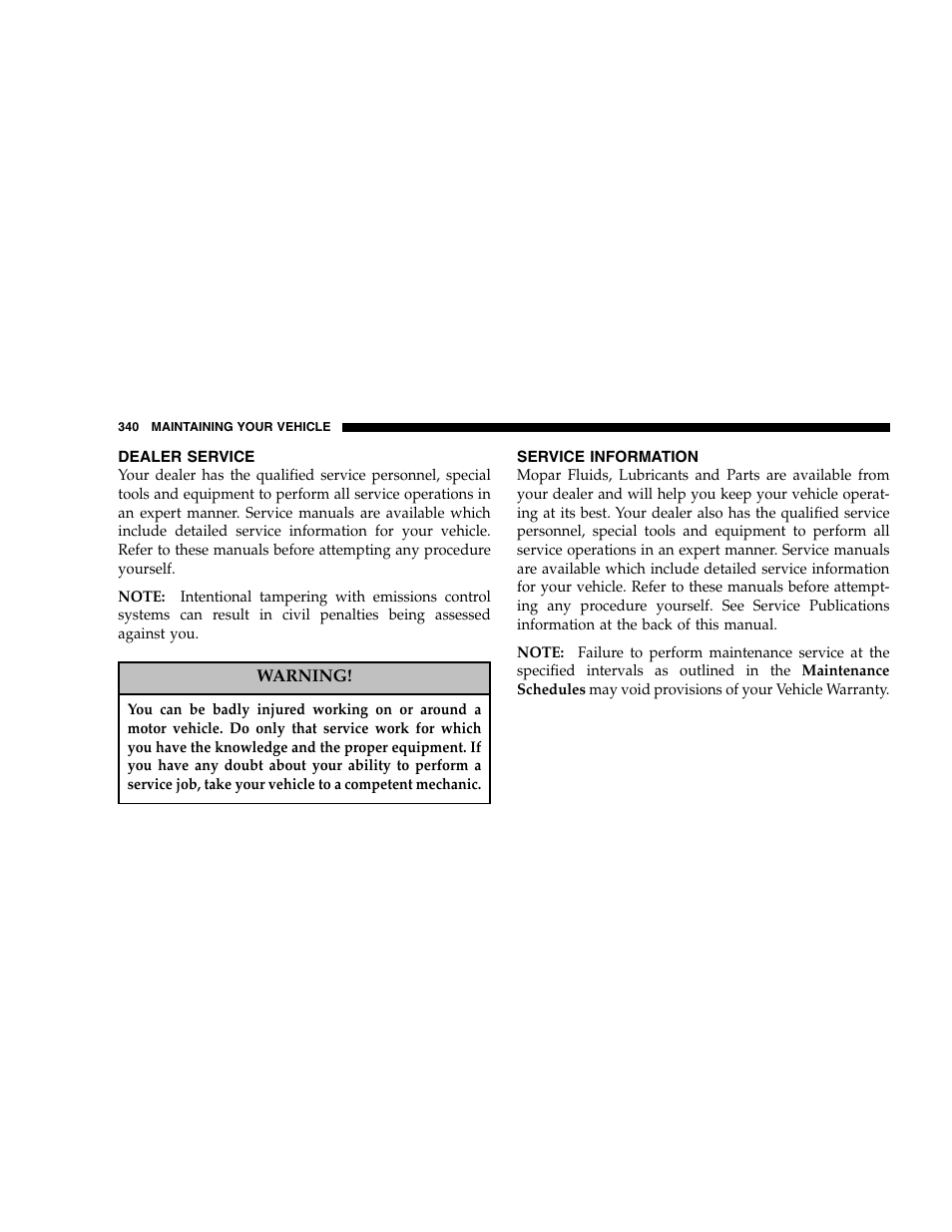 Dodge 2005  Ram Pickup 3500 User Manual | Page 340 / 448