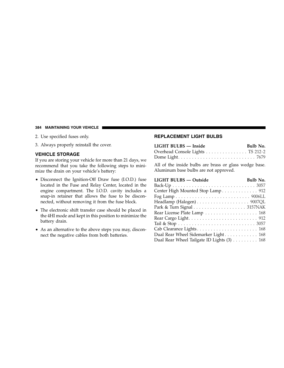 Dodge 2005  Ram Pickup 3500 User Manual | Page 384 / 448