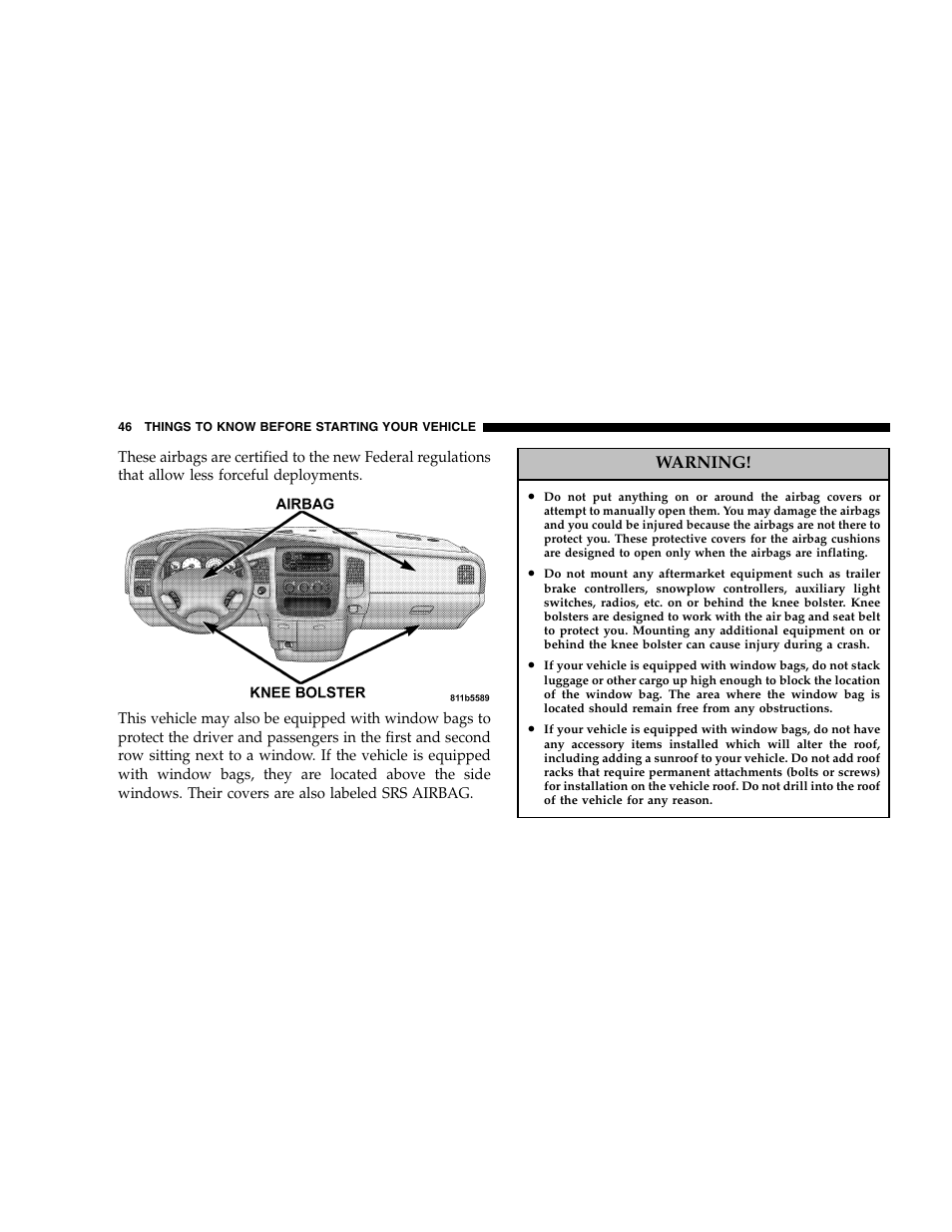 Dodge 2005  Ram Pickup 3500 User Manual | Page 46 / 448