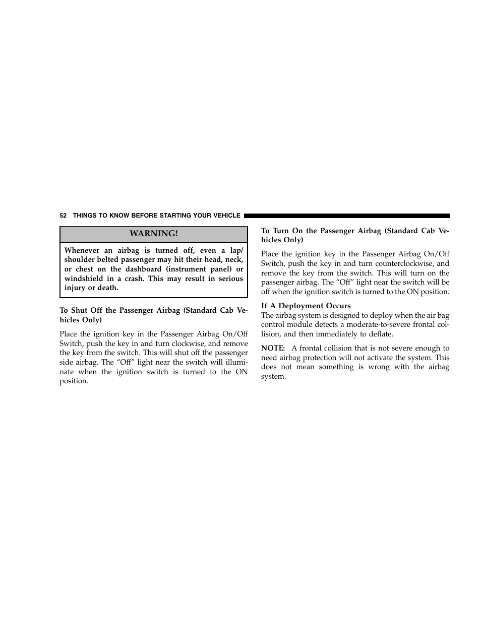 Dodge 2005  Ram Pickup 3500 User Manual | Page 52 / 448