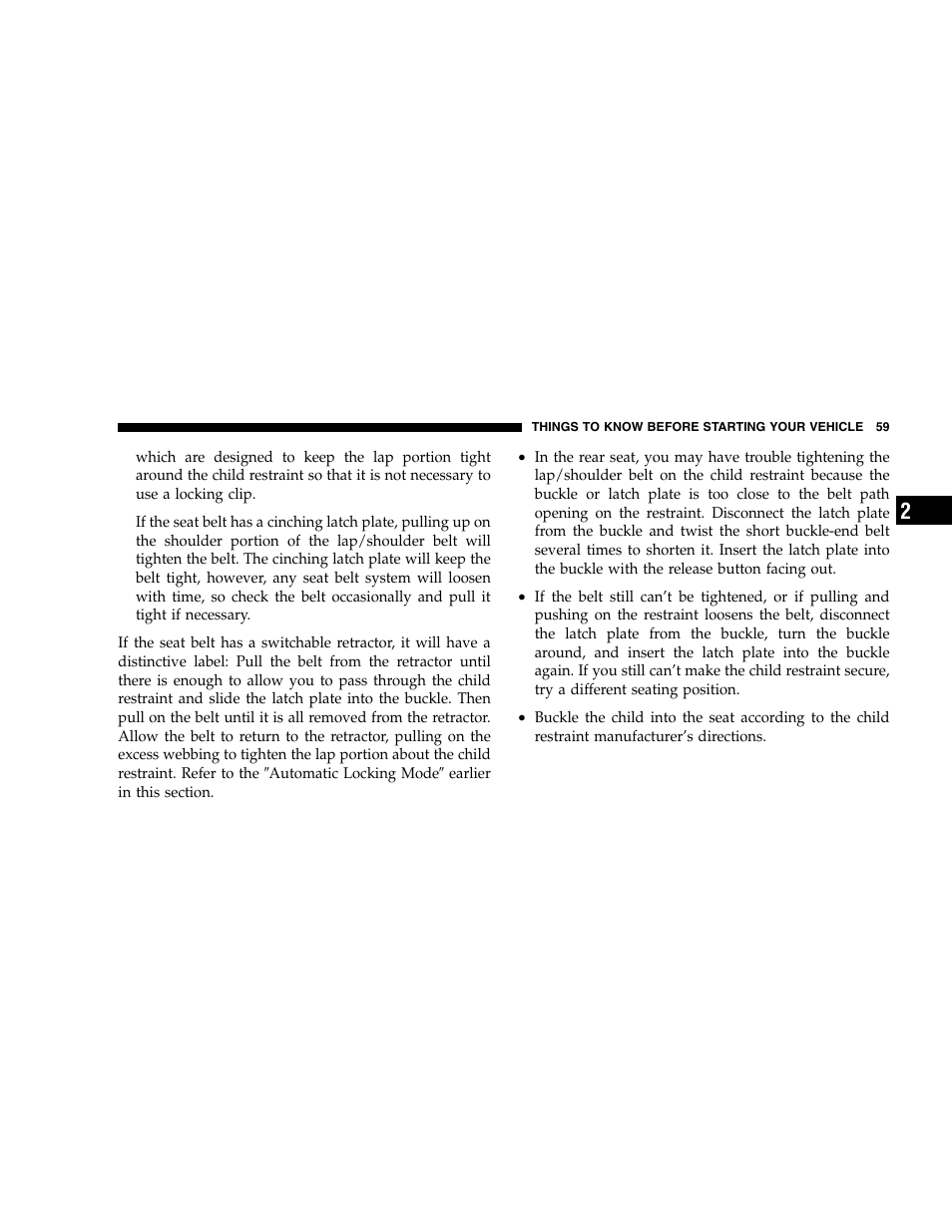 Dodge 2005  Ram Pickup 3500 User Manual | Page 59 / 448