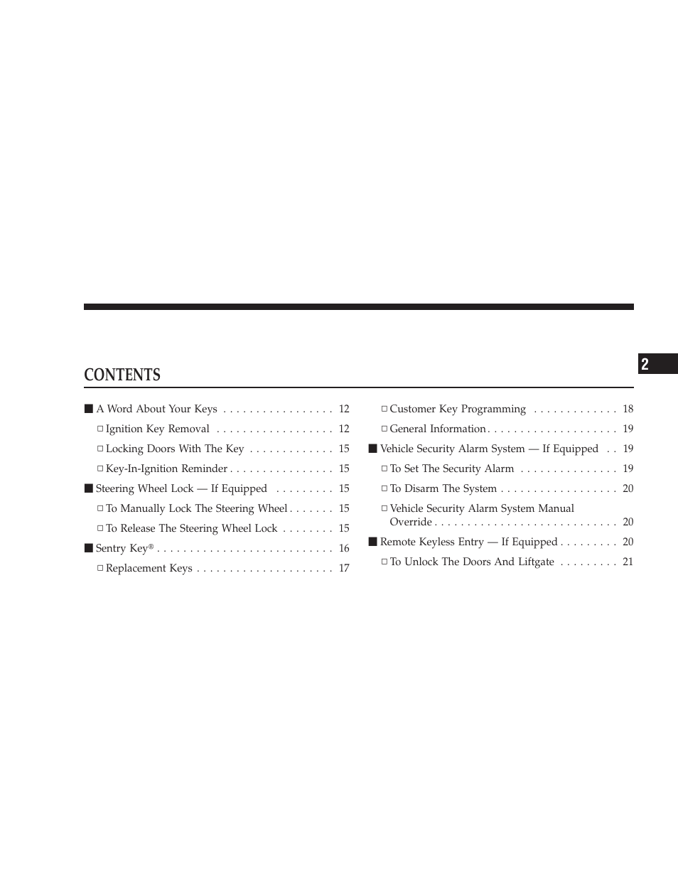 Dodge 2009 Caliber SRT4 User Manual | Page 11 / 411